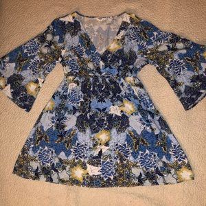 Jack by BB Dakota Blur Floral short A-Line Dress